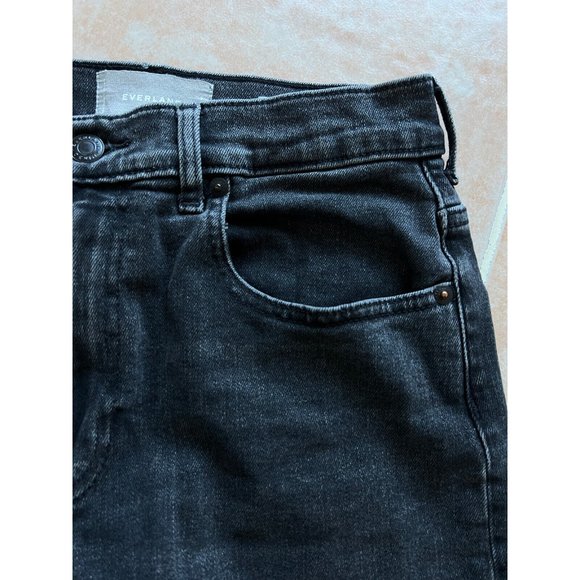 Everlane Faded Black High Waist Straight Women Size 28 Ankle - Picture 6 of 7